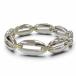  превосходный товар VGeorg Jensen George Jensen ссылка 409 комбинированный 925 K18 750(YG) браслет серебряный желтое золото масса 76.36g