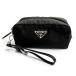 превосходный товар ^PRADA Prada 1NS175velaRe-Nylon Mini сумка маленький действующий товар треугольник Logo треугольник plate косметичка черный сделано в Италии 