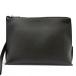  превосходный товар *LOEWE Loewe C660Z81X01 кожа дыра грамм en Boss Logo L Zip сумка ручная сумочка клатч черный мужской 