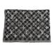  превосходный товар VLOUIS VUITTON Louis Vuitton M76560e высокий Damier glatiento шерсть шелк палантин черный серый стандартный товар мужской 