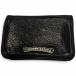  хорошая вещь VCHROME HEARTS Chrome Hearts CARD CASE кожа 925 резиновая втулка имеется прокрутить этикетка складывающийся пополам футляр для визитных карточек чехол для пропуска футляр для карточек 