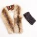 superior article * France made FOX fox MINK mink book@ fur tippet / shawl / stole / snood 2 point set white × Brown / purple 