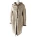  хорошая вещь * стандартный товар S MaxMaraes Max Mara женский f- dead двусторонний мутоновое пальто бежевый 38 мех 
