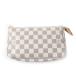 [ Don Don пересмотр ] не использовался товар * Испания производства Louis Vuitton N41207 небольшая сумочка * аксессуары sowa-ru Damier * azur женский хранение пакет имеется 