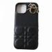  прекрасный товар * сделано в Италии Christian Dior Christian Dior reti Dior kana -juiPhone13 кожанный кейс чёрный × Gold металлические принадлежности коробка * хранение пакет есть 