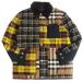  прекрасный товар *BURBERRY/ Burberry 8038569 лоскутное шитье проверка образец с хлопком стеганная куртка / блузон многоцветный L стандартный товар 