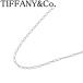  Tiffany овальный ссылка цепь длинный колье 76cm AU750WG новый товар с отделкой TIFFANY[24894]