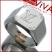  Louis * Vuitton мужской монограмма sig сеть кольцо кольцо M62488 серебряный L размер 21 номер 