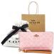  Coach COACH кошелек длинный кошелек новый продукт новый товар signature раунд застежка-молния длинный кошелек CEC20 IMPO COACH бренд носорог f[ Coach магазин пакет имеется подарок упаковка бесплатный ]