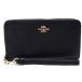 Coach COACH кошелек длинный кошелек новый продукт новый товар булыжник do кожа раунд застежка-молния C4451 IMBLK[ Coach бумажный пакет имеется подарок упаковка бесплатный ]
