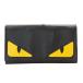  Fendi FENDI кошелек женский мужской бренд длинный кошелек кожа bagz I черный заслонка тип модный Monstar симпатичный шт ..