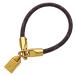  Louis * Vuitton LOUIS VUITTON браслет монограмма женский бренд латунь re* подставка ito Brown Gold M6605E [ б/у ]