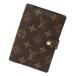 ( не использовался выставленный товар )LOUIS VUITTON Louis Vuitton R20005 Agenda PM монограмма Brown обложка для записной книжки Gold металлические принадлежности с ящиком 