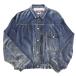 * не использовался * Junya Watanabe man bell bell Gin × Levi's Triple имя Denim транскрипция принт 1st TYPE506XXE повторный на данный момент принт жакет размер S