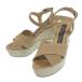 Sergio Rossi Sergio Rossi A84490 35 коробка * пакет есть замша лодыжка с ремешком Wedge подошва сандалии Royal Cappuccino YB0300
