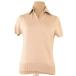  Burberry cut and sewn hose embroidery lady's #2 size short sleeves Skipper beige used 