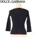  Dolce &amp; Gabbana cut and sewn лодка шея женский #38 размер Dolce&Gabbana ребра черный б/у 