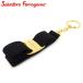  Salvatore Ferragamo key holder key ring lady's vala ribbon black Gold used 