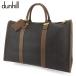 [30%OFF купон ] Dunhill сумка "Boston bag" путешествие сумка путешествие для сумка мужской "в елочку" черный Brown Gold б/у 