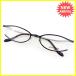  glass sense glasses glasses lady's frame dark navy × silver used 