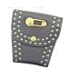 [ неделя конец время распродажа *30%OFF] Gianni Versace поясная сумка Mini сумка женский заклепки medu-sa черный Gold серебряный б/у 
