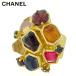  Chanel шарф кольцо аксессуары женский Old Chanel цветной камень Gold Red Bull - серия б/у 