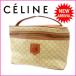  Celine CELINE vanity ручная сумочка женский Macadam бежевый × светло-коричневый PVC× кожа популярный б/у J4635s