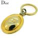  Dior key holder key ring lady's men's CD Mark Gold used 