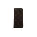  Louis * Vuitton LOUIS VUITTON iPhone кейс монограмма folio Brown бежевый желтый женский б/у 