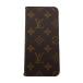  Louis * Vuitton LOUIS VUITTON iPhone кейс монограмма Brown × бежевый × rose женский б/у 