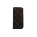  Louis * Vuitton LOUIS VUITTON iPhone кейс монограмма folio Brown бежевый красный женский б/у 