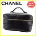  Chanel Chanel vanity сумка двойной стежок здесь Mark имеется черный Gold женский б/у 