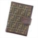  Fendi обложка для записной книжки женский Zucca Brown бежевый черный б/у 
