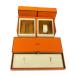  Hermes кейс для часов 3 позиций комплект . суммировать кейс для часов HERMES коробка BOX box пустой коробка пустой коробка [ б/у ]