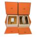  Hermes кейс для часов 2 позиций комплект . суммировать кейс для часов HERMES коробка BOX box пустой коробка инструкция брошюра [ б/у ]