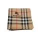  не использовался Burberry носовой платок шарф хлопок хлопок проверка Brown бежевый BURBERRY женский мужской [ б/у ]
