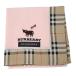  не использовался Burberry носовой платок розовый проверка бежевый хлопок хлопок 100% корова женский BURBERRY [ б/у ]