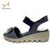  Hill z avenue sandals - 2814 navy × silver flower / lame chemistry fiber special special price 20240528