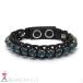  Swarovski браслет crystal blue metallic ru серебряный металлизированный кожа SWAROVSKI прекрасный товар 