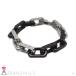  Louis Vuitton браслет мужской монограмма цепь metal серебряный черный #M M00686 LOUIS VUITTON прекрасный товар 