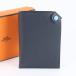  прекрасный товар Hermes U печать Tarmac PM кожа паспорт кейс compact бумажник футляр для карточек мужской REE DZ12-6