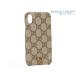  как новый Gucci off .tiaGGs шкив miPhoneX &amp; XS кейс мобильный покрытие iPhone бежевый темно-коричневый PVC 525053