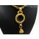  прекрасный товар Chanel здесь Mark Vintage bell лупа имеется колье подвеска Gold GP 94A