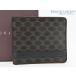 очень красивый товар Celine CELINE Vintage Macadam Trio mf складывающийся пополам . inserting кошелек compact кошелек футляр для карточек черный Brown Trio mf парусина 