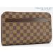  не использовался Louis Vuitton LOUIS VUITTON Damier солнечный Louis ручная сумочка клатч ручная сумочка сумка N51993