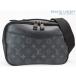  очень красивый товар Louis Vuitton монограмма Eclipse bam сумка сумка "body" сумка-пояс ручная сумочка клатч черный M42906