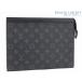  почти новый товар Louis Vuitton монограмма Eclipse небольшая сумочка Voyage MM клатч ручная сумочка сумка черный M61692