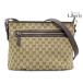  очень красивый товар Gucci GUCCI GG парусина наклонный .. сумка на плечо сумка "почтальонка" бежевый темно-коричневый парусина кожа 388930