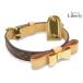  как новый Louis Vuitton LOUIS VUITTON монограмма kolie Baxter XS собака цвет для маленьких собак ошейник темно-коричневый PVC кожа M58073
