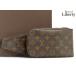  прекрасный товар Louis Vuitton LOUIS VUITTON монограмма Geronimo s сумка "body" сумка-пояс поясная сумка специальный заказ новая модель темно-коричневый PVC M50211